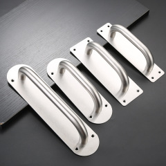 Stainless steel push-pull panel handle fire door push-pull handle wooden door exposed handle push-pull handle honest door handle