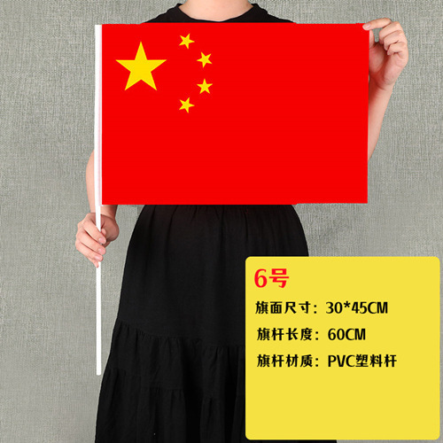 国旗手摇旗五星红旗国旗手持旗防水红旗国庆节装饰7号8号国旗批发|undefined