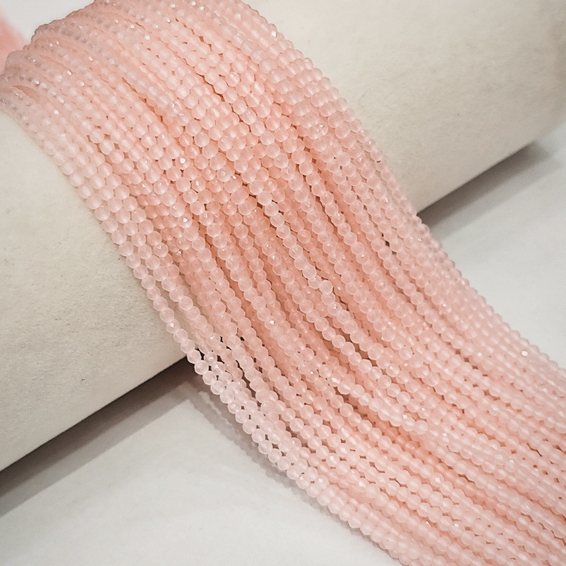 Hilo de algodón aguja súper pequeña Perla de cristal encadenada cuentas vidriadas DIY accesorios de ropa hechos a mano pulsera collar cuentas dispersas accesorios