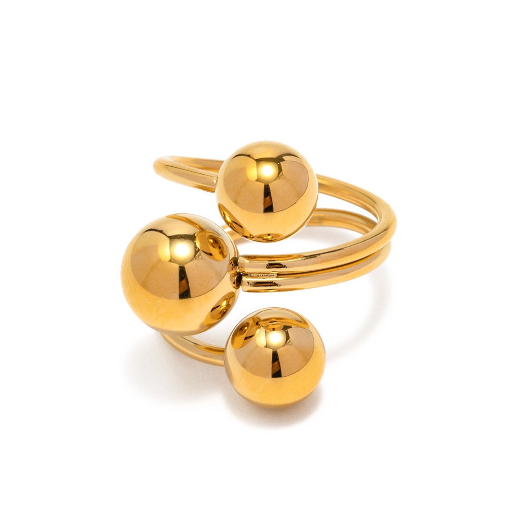design spherical one size ring stainless steel