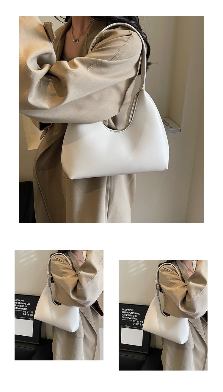 Sotto le ascelle da donna 2024 nuovo modello minimalista a mezzaluna con temperamento versatile, viaggio casual, consistenza portatile,_voghion.com