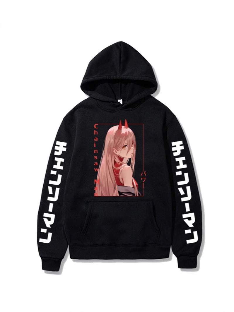 Chainsaw Man Chainsaw Man Pava perimeter hoodie impresa transfronteriza anime hoodie