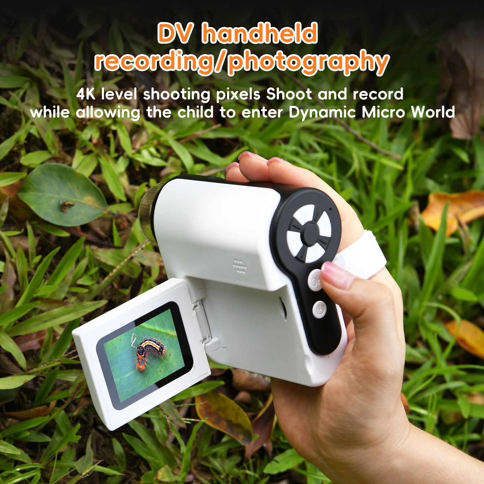 Cross-border New Product Children Handheld DV Microscope Telescope Digital Camera Motion Photographable Video HD
