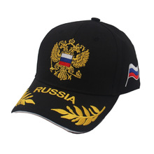 外贸跨境俄罗斯普京大帝铁粉鸭舌帽Russia硬汉风格字母刺绣棒球帽