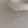 Advanced silver needle, small universal earrings, silver 925 sample, high-quality style, french style, simple and elegant design