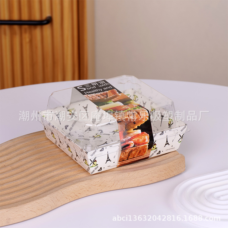 Квадратный большой 02 башня сэндвич наклейка (черный)