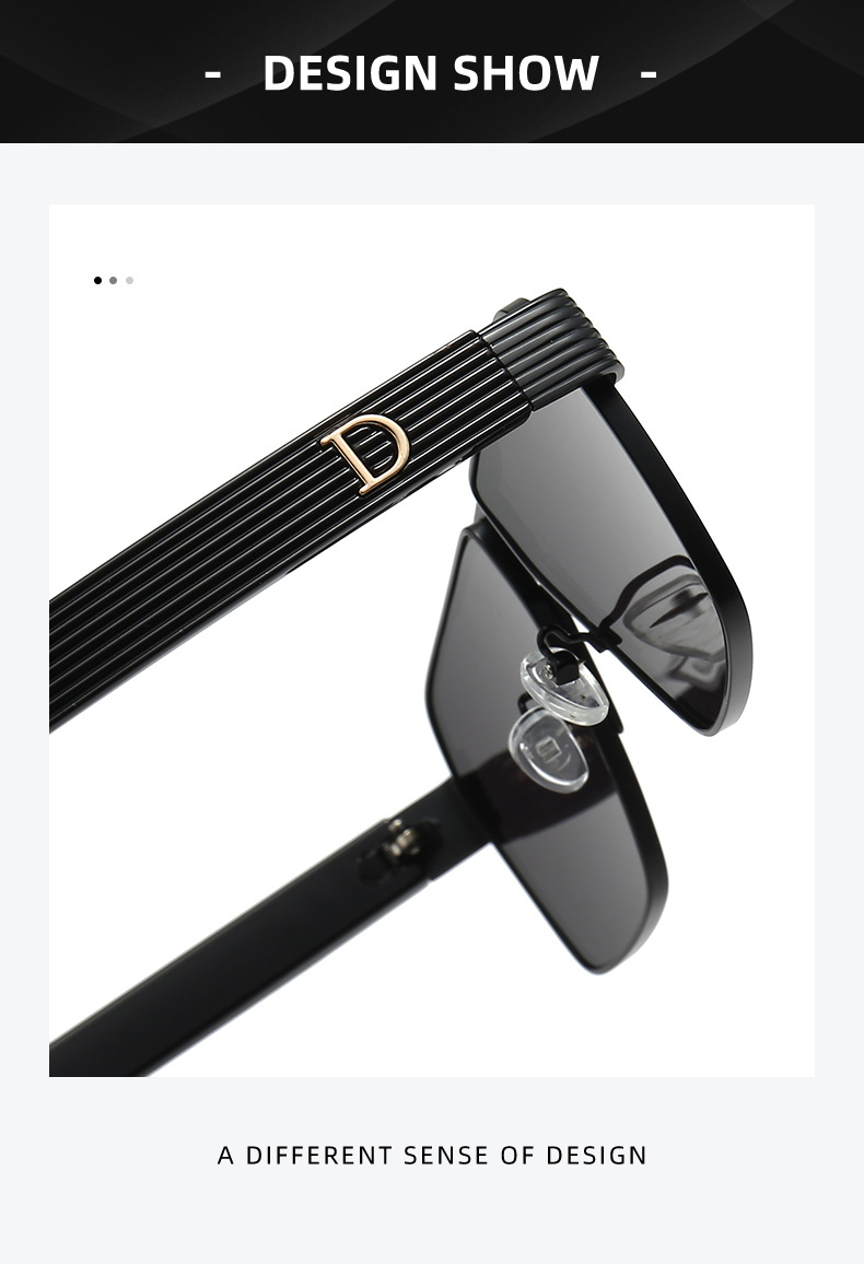 Trendiga dam solglasögon i punk stil mode för influencer_voghion.com
