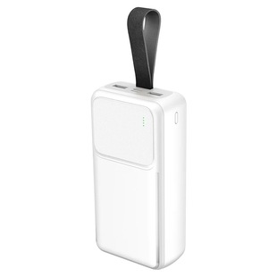 Large Capacity ultra-thin with four-wire charging treasure 20000 mA creative mini mirror digital display fast
