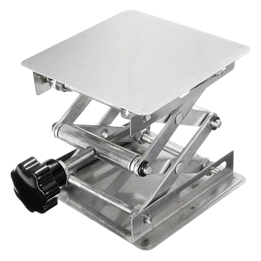Ручной подъемный стол из нержавеющей стали для лаборатории небольшая подъемная платформа 100x100 мм