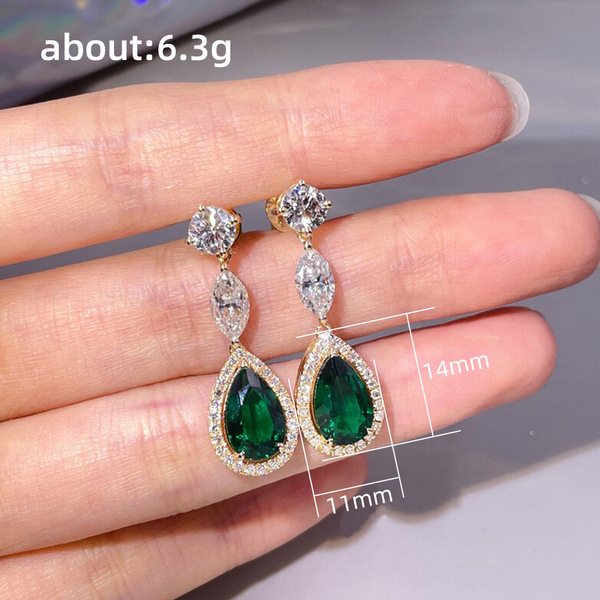 Retro elegant earrings drop-shaped