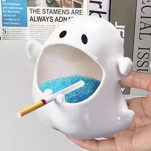 Cute Living Room Ashtray Bedroom Decoration Smoke Sand Prevention and Treatment Ashtray Home Ghost Super Cute Ghost High Appearance