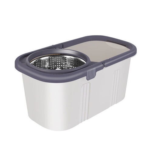 Spin mop wet and dry use hand washable mop bucket enlarged and thickened household spin mop lazy mop bucket wholesale