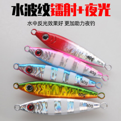 路亚饵速沉铁板铅鱼单钩亮片小胖子铁板假饵海钓镭射鲅鱼炮弹鱼