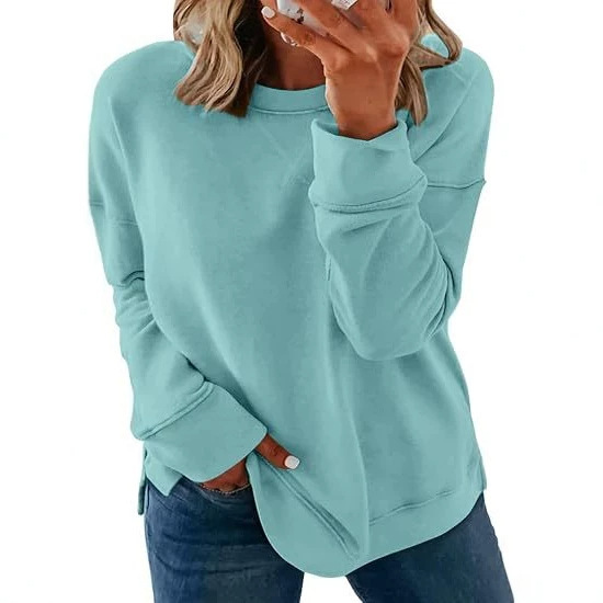 Cross-Border European and American Women's Plus-Size Sweatshirt, Loose Round Neck, Drop Shoulder Pullover Top, Casual and Comfortable, Autumn Fashion Women's Clothing Cross-Border European and American Women's Plus-Size Sweatshirt, Loose Round Neck, Drop Shoulder Pullover Top, Casual and Comfortable, Autumn Fashion Women's Clothing