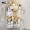 2 layers of transparent white [triangular] free deer hook + pink bow - [no punching wall hanging / hollow to drain and moisture-proof]