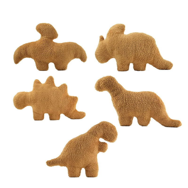 Трансграничный новый динозавр куриный самородок плюшевая игрушка тираннозавр рекс жареная курица подушка для самородков