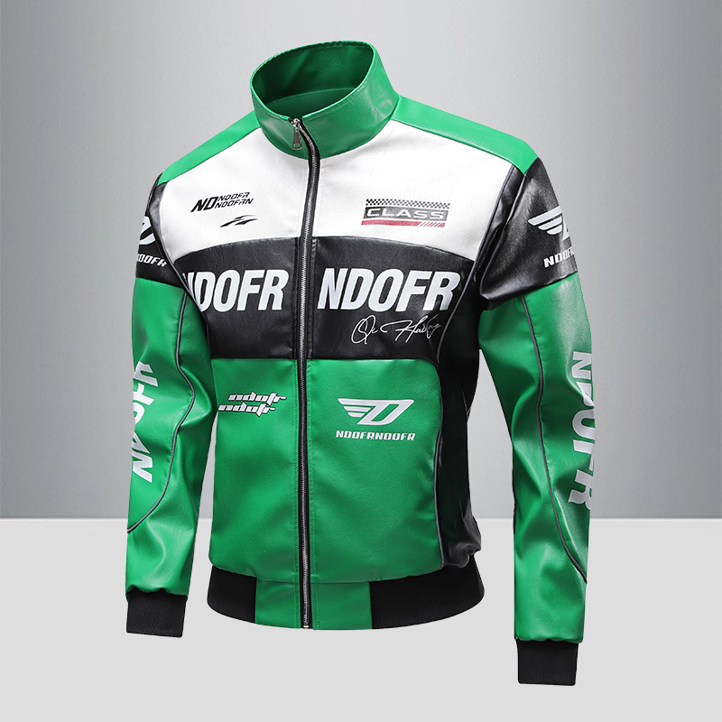 2024 amerikanische stil leder jacke für männer der frühling herbst saison, neue trendige marke, cool und high-end, casual stand up_voghion.com