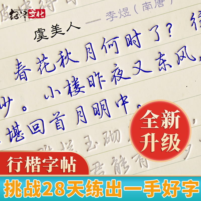 Copybook for Practicing Calligraphy, Quick Introduction to Basic Hard-Pen Groove Copybook, Handwriting for College Students and Adults
