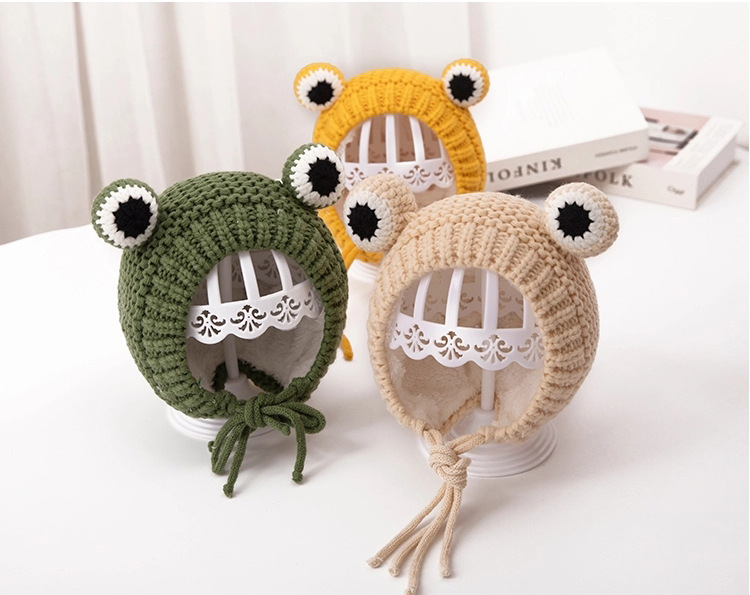 Children Unisex Cute Frog Wool Cap display picture 1