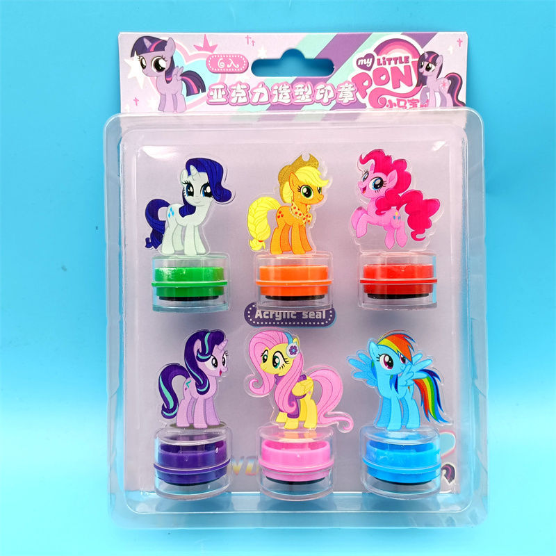 마이 리틀 포니 6개 아크릴 스탬프 상자