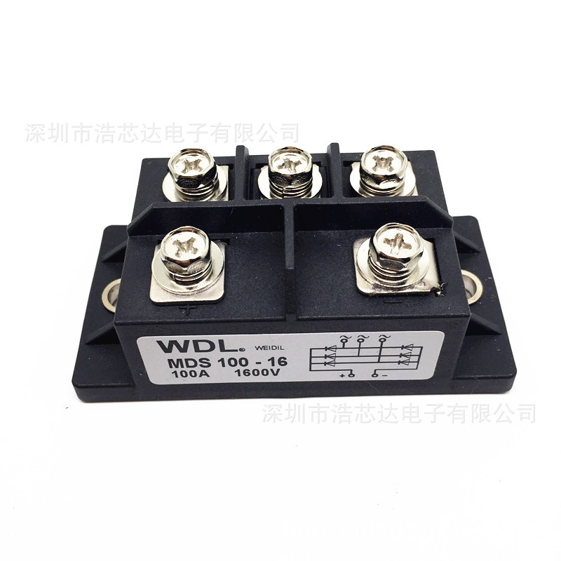 全新 MDS100-16 整流模块 三相整流桥 MDS100A 1600V大功率