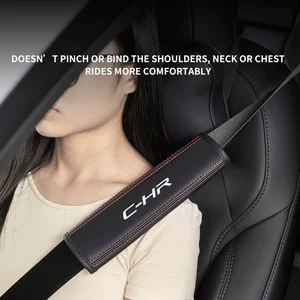 Toyota üçün dəri təhlükəsizlik kəməri çiyin yastıqları, nəfəs alan universal aksesuarlar