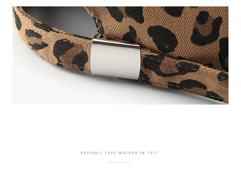 Unisex Vintage Style Classic Style Leopard Curved Eaves Baseball Cap display picture 1