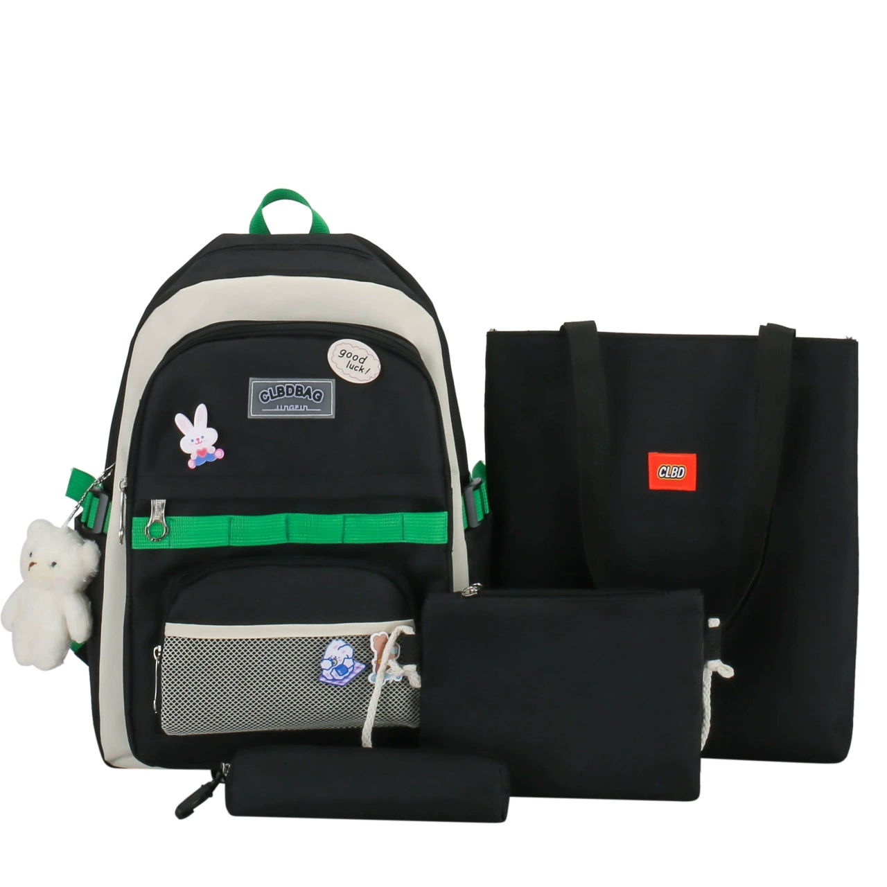 Brand fresh backpack, set, wholesale, 4 piece set