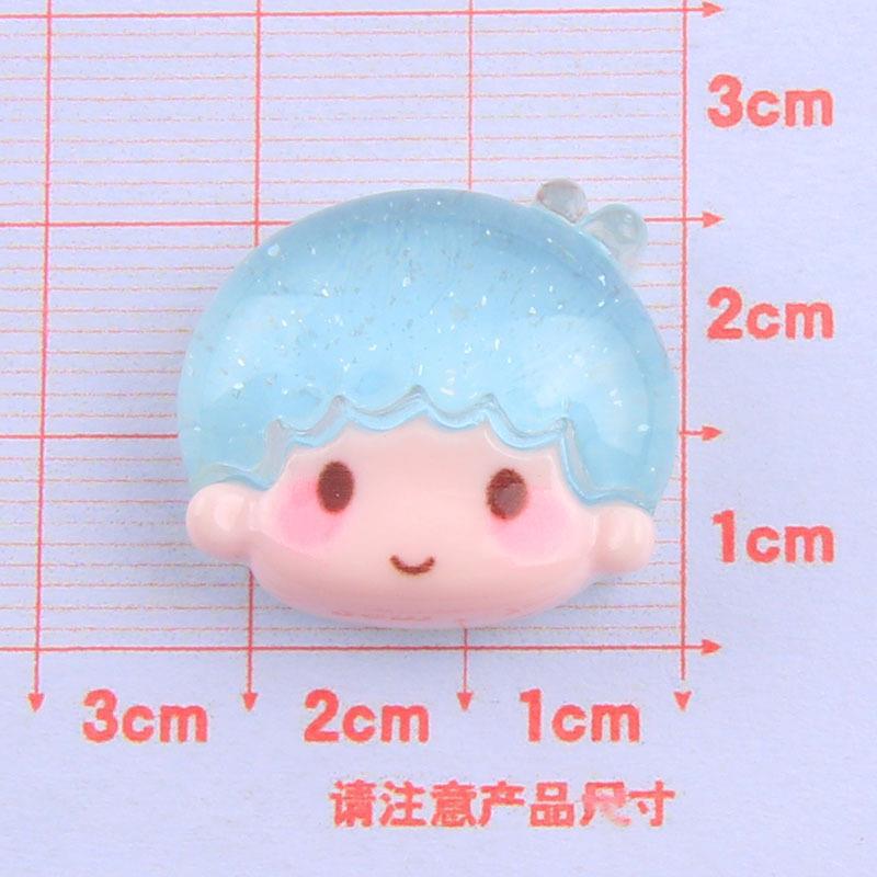 Nueva historieta permeable al hielo chica Super linda chica perro resina accesorios al por mayor DIY crema pegamento refrigerador pegatinas