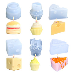 Proudly DIY Drop Gel Mold Burger Ice Cream Candle Silicone Mold Resin Ornament Cross-border Exclusive