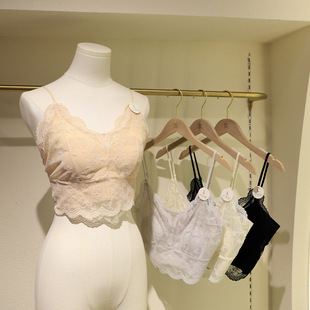 Carefully Selected Liquid Foundation, French Romantic Lace Sexy Intimates, Ultra-Thin One-Piece Big Breasts, Small Petals, Beautiful Back