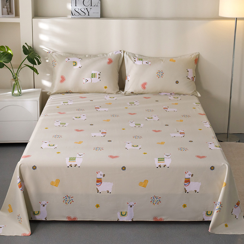 100% algodón sábanas dormitorio de estudiantes cubierta de cama individual niños de verano una sola pieza engrosada edredón al por mayor image 19