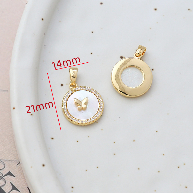 7g Weight Pendant, Earring Findings Jewelry Making Type 18K Gold Plated Plating Material Shell Inlay Material Charms, Bracelets, Necklace, Jewelry Accessories Classification 1 Piece Quantity 14k gold filled, Copper Material Geometric, Bag, Bear, Rose Pattern Plating, Inlay Design Retro Style 1 Piece 14k Gold Filled Copper Shell Geometric Bag Bear Pendant Earring Findings Charms Bracelets Necklace 8