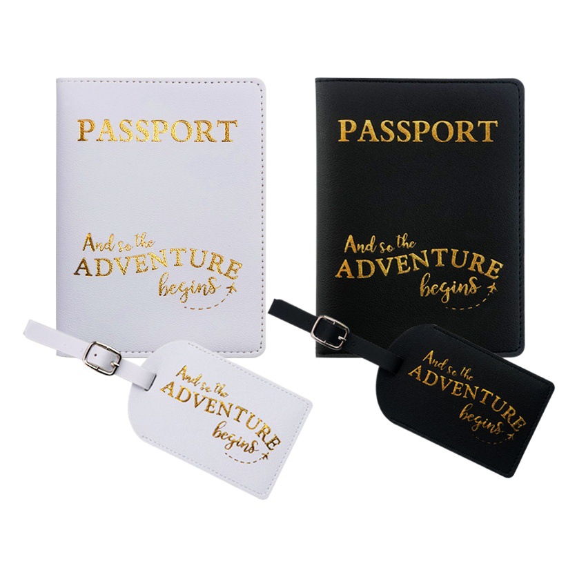 En stock venta al por mayor transfronteriza Venta caliente viajes pareja modelos Sr. señorita pasaporte cubierta equipaje etiqueta
