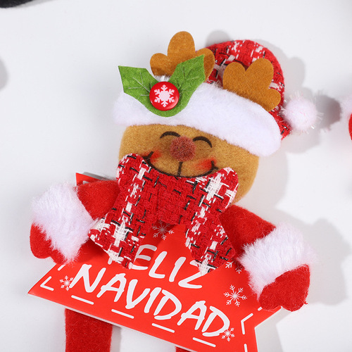 New cross-border Christmas decoration tags, Christmas snowman elk pendants, Christmas scene decoration tag accessories