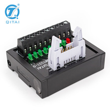QMT021-D欧式接线端子台10位带指示灯转接模块绝缘接线端子台
