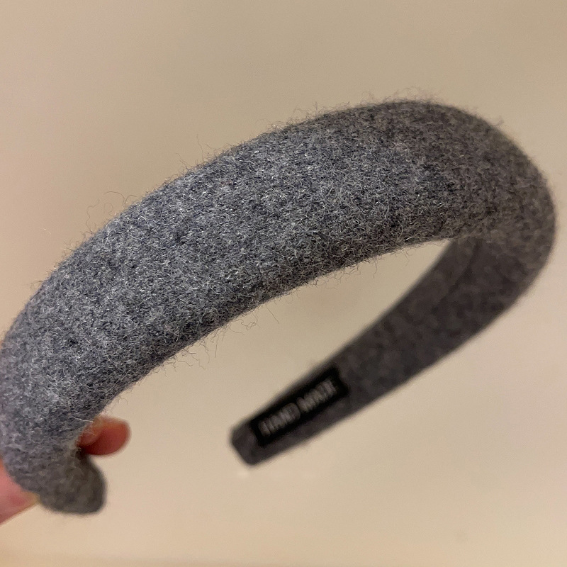 Otoño y invierno Meilade coreano retro estricto esponja cabeza de banda nueva variedad de terciopelo alto cráneo ancho banda de cabello mayorista