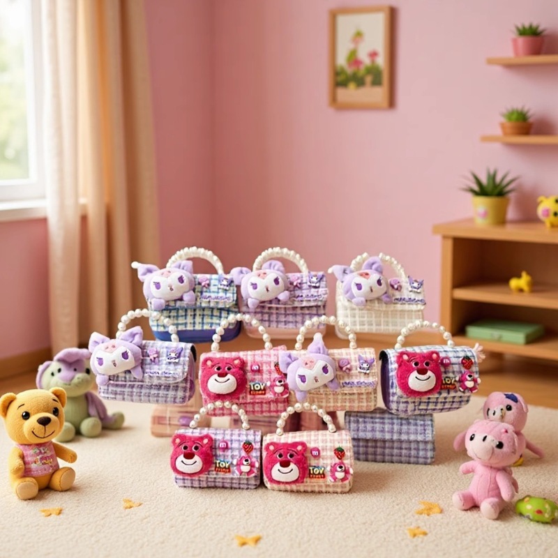 Bagos de moda para niñas de viento fragante 2025, otoño y invierno, nuevos accesorios de bolsos de hombro para niños, bolsos de princesa