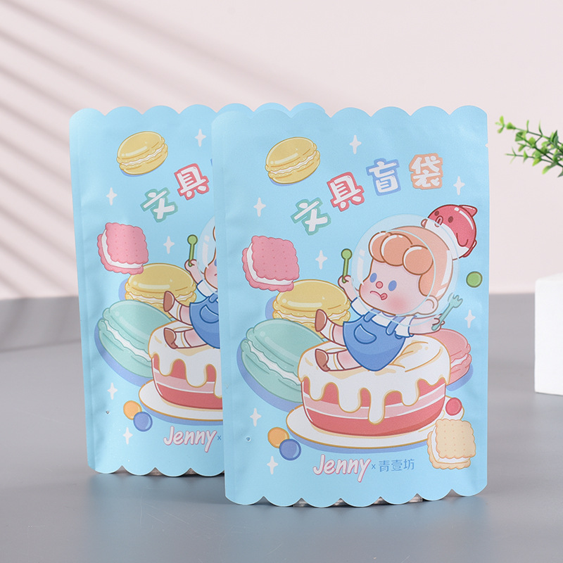 定 做塑料食品包装袋 铝箔异形自立袋模切异型盲盒玩具袋可印logo