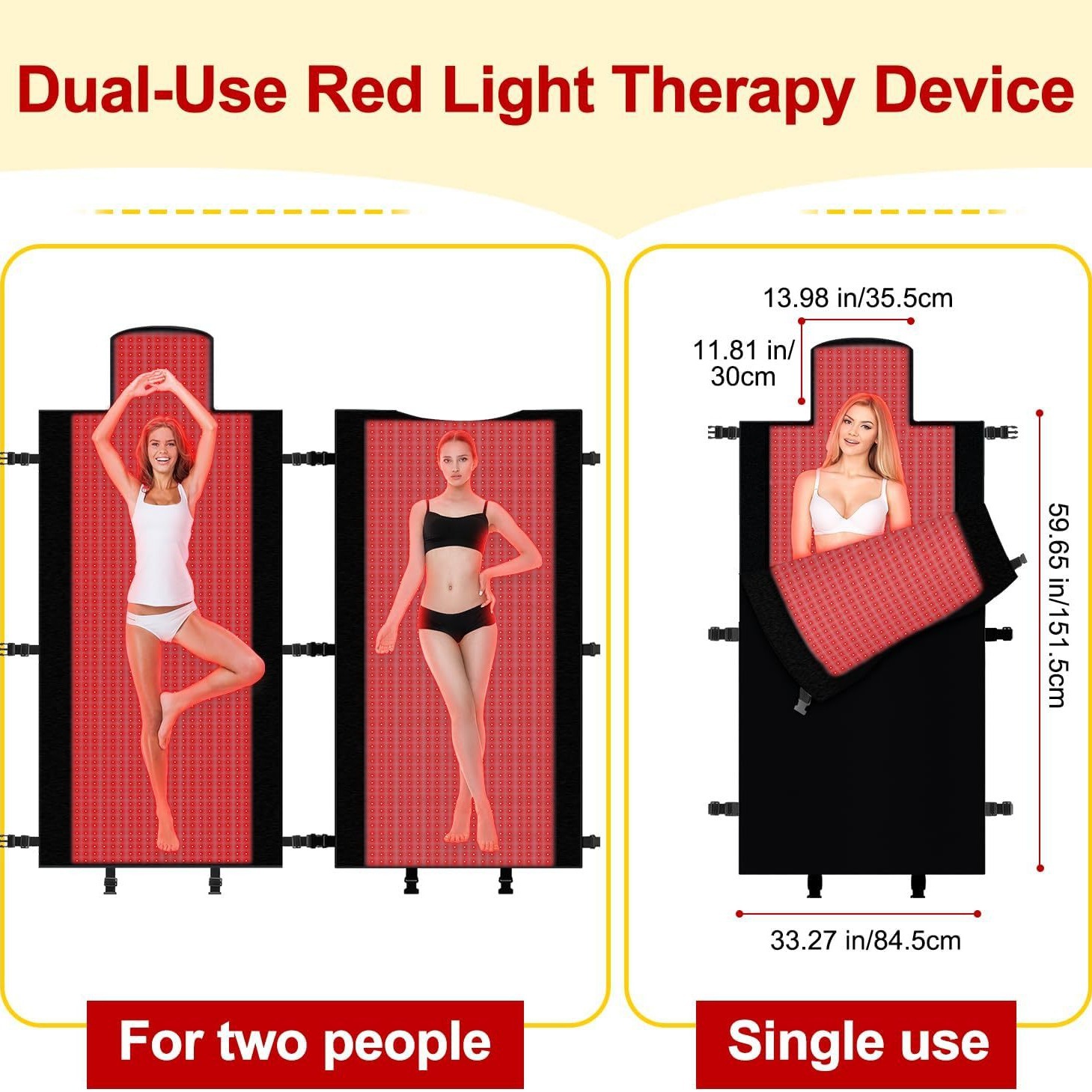 Cross-border Amazon LED light therapy red light physiotherapy mattress heating and warmth nano intelligent temperature control electric heating electric heating