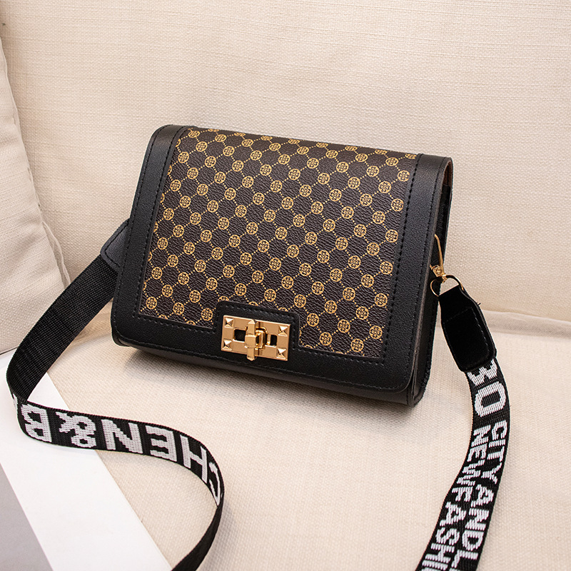 Bolsas de mujeres de comercio exterior 2024 nuevas bolsas de damas de moda impresión de cerradura bolsas de color de contraste image 10