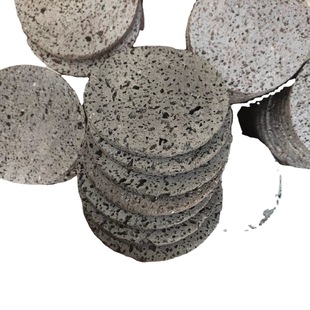 Manufacturer Stone Tea Coaster Handmade Round Volcanic Rock Pot Mat Insulated Saucer Large, Medium and Small Tea Set Tea Ceremony Bottom Mat