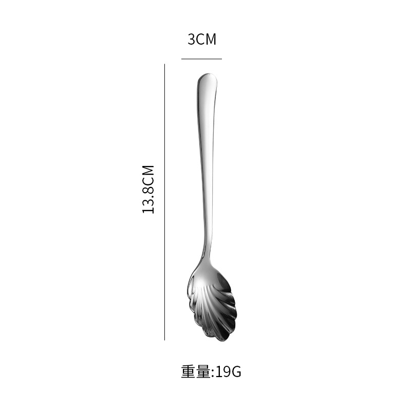 은조개 스푼(맨몸 손잡이)