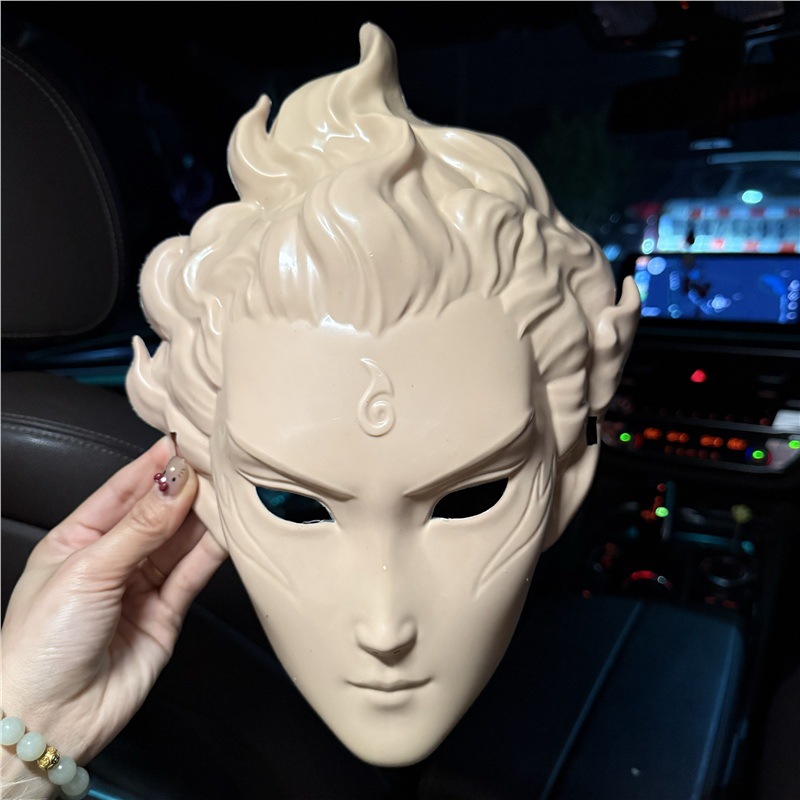 Nezha, Ao Bing, Taiyi, estrella en vivo, diadema, máscara, transmisión en vivo, accesorios para recibir parientes, construcción grupal, Nezha, brillo, Shen Gongbao