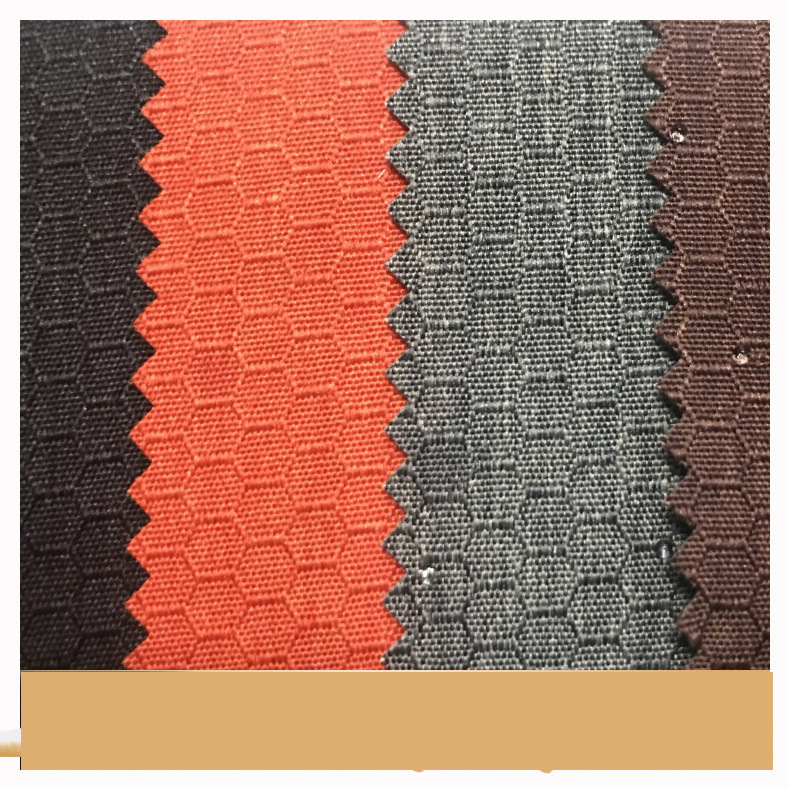 防水磨砂足球格pu2次厂家直销现货涤纶品质款面料防水足球格pu2次