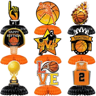 篮球派对蜂窝摆件 basketball 球类运动生日派对装饰用品蜂窝装饰