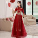 Toast Dress Bride Red Summer 2023 New Wedding Atmospheric High-end Dress Chinese Style Xiuhe Dress Thin