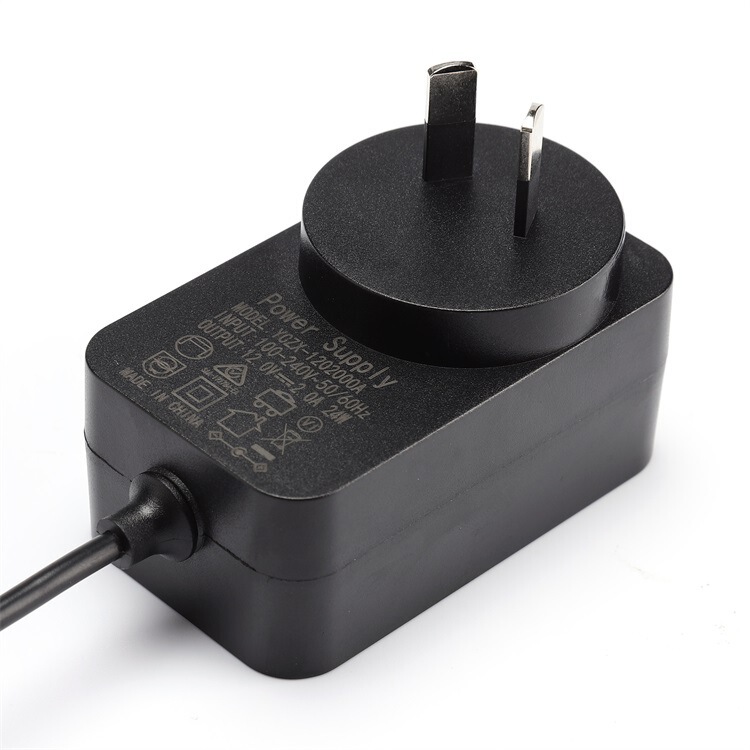 12V2A オーストラリア標準電源アダプタ CE 認定 24V1A 電源 SAA 認定アダプタ|undefined
