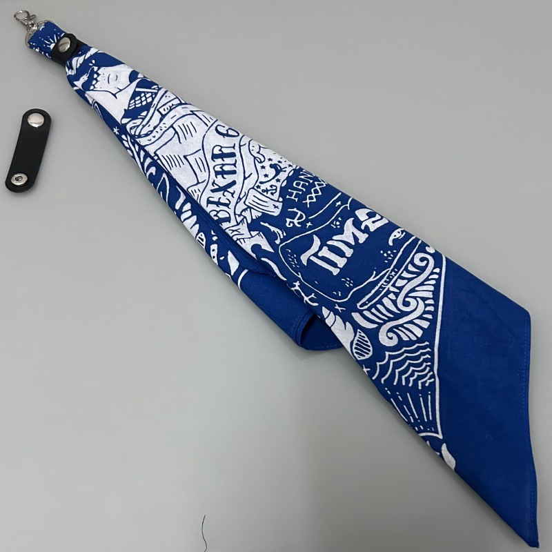 Blue background navigation + ring