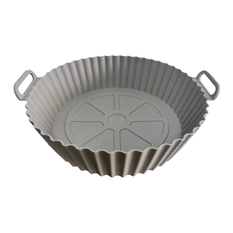 두꺼운 [110g 원형 실리콘 베이킹 팬] 20*17.5*5cm 다크 그레이